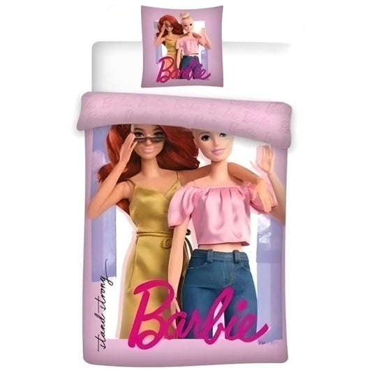 Спален комплект Barbie, 2 части, 140×200 см, 70×90 см, 100% памук