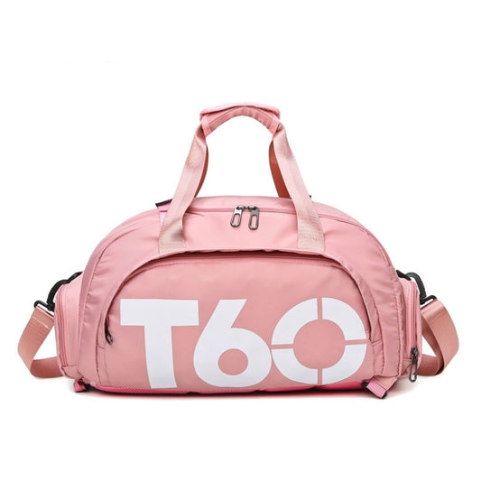 Спортен сак/Раница Т60 2 в 1, Розов/бял