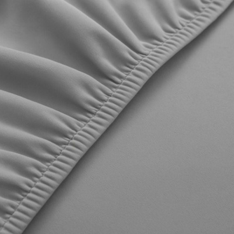 Еластични калъфи за столове Ruhhy, комплект от 6 броя, светло сив