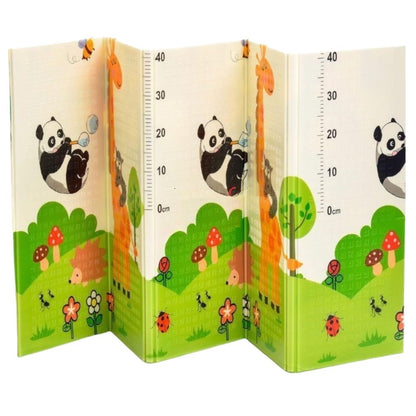 Детско Килимче за Пълзене и Игра от Термоизолираща пяна, 180х200х1 см, Сгъваемо, С Калъф за съхранение