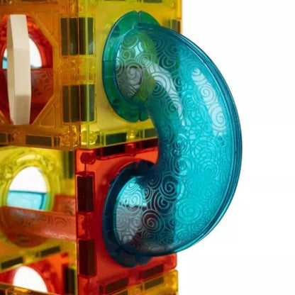 Магнитен конструктор, 77 части, светещи елементи