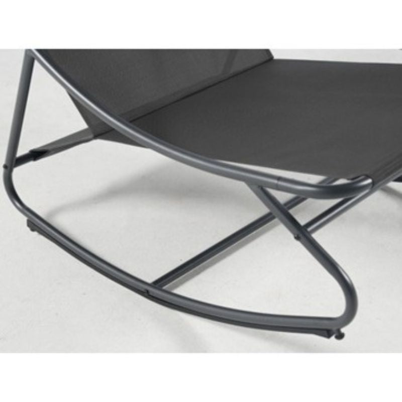 Люлеещо се кресло, черен, 110х80х80 см