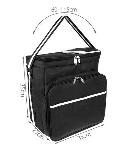 Термо чанта за пикник, плаж, или къмпинг, 35х23х35 см, Черна