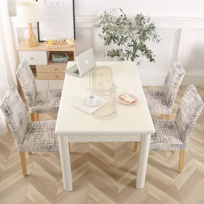 Калъф за стол, Слонова кост с линии