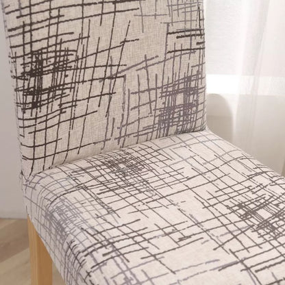 Калъф за стол, Слонова кост с линии