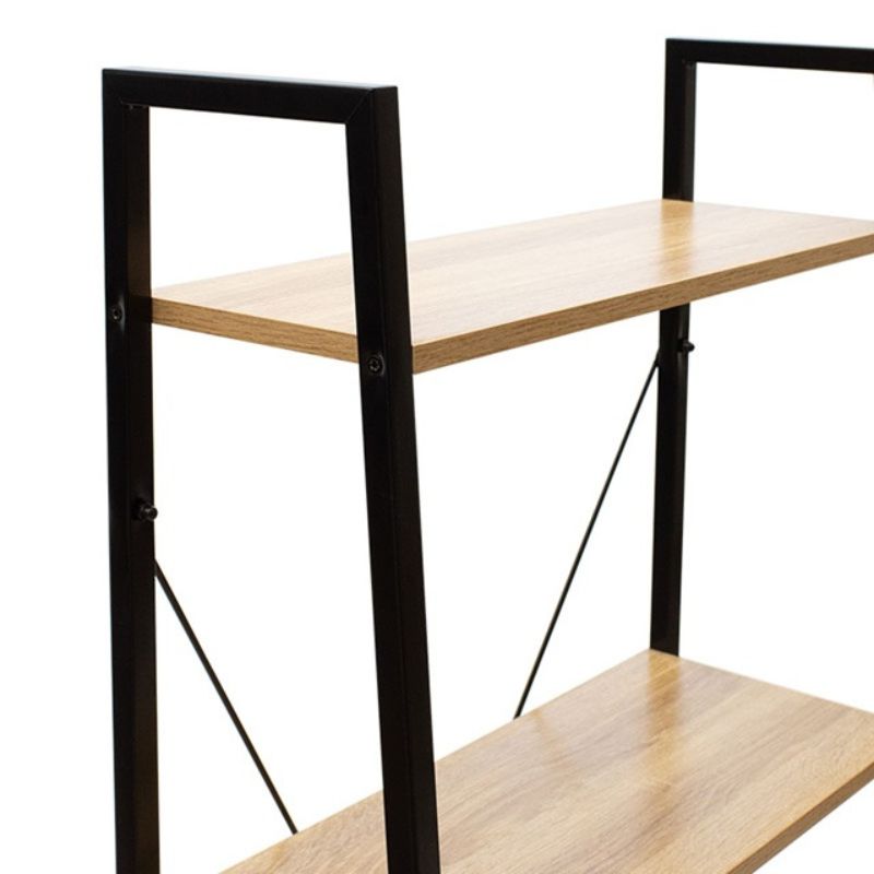 Стояща етажерка стълба, 4 рафта, светлокафява, 60x35x147 см