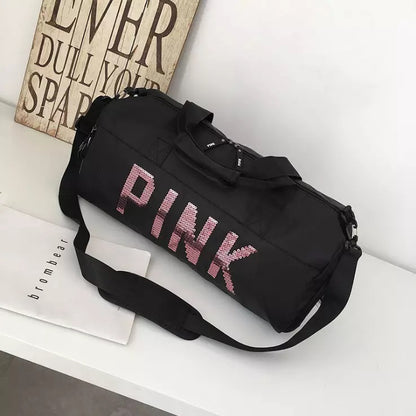 Спортен сак PINK, Черен