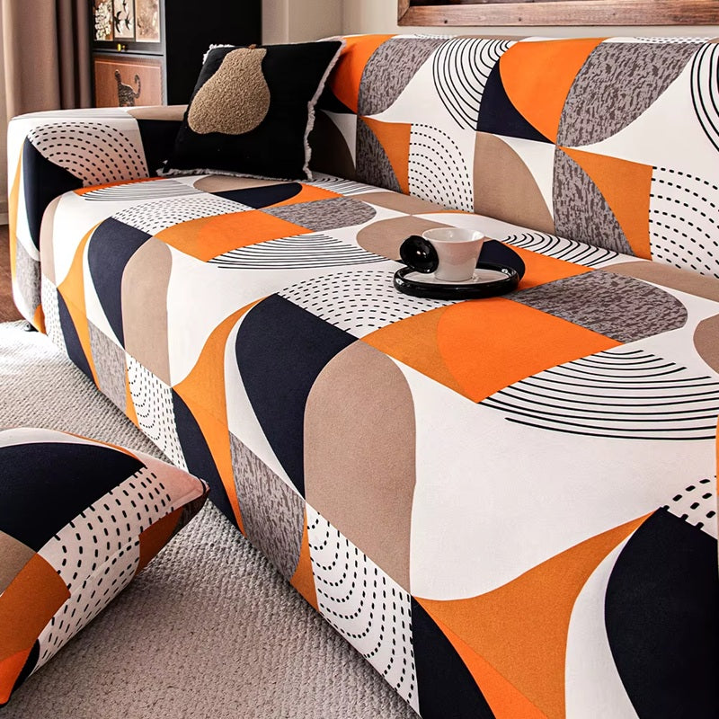 Калъф за ъглов диван, многоцветен