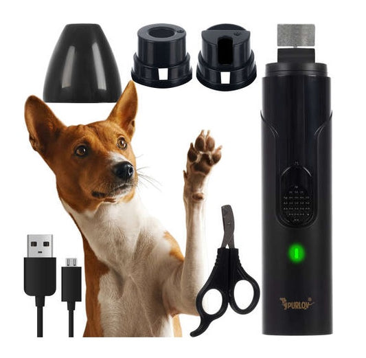Електрическа пила за нокти  за кучета Purlov + включени 2 бр. приставки
