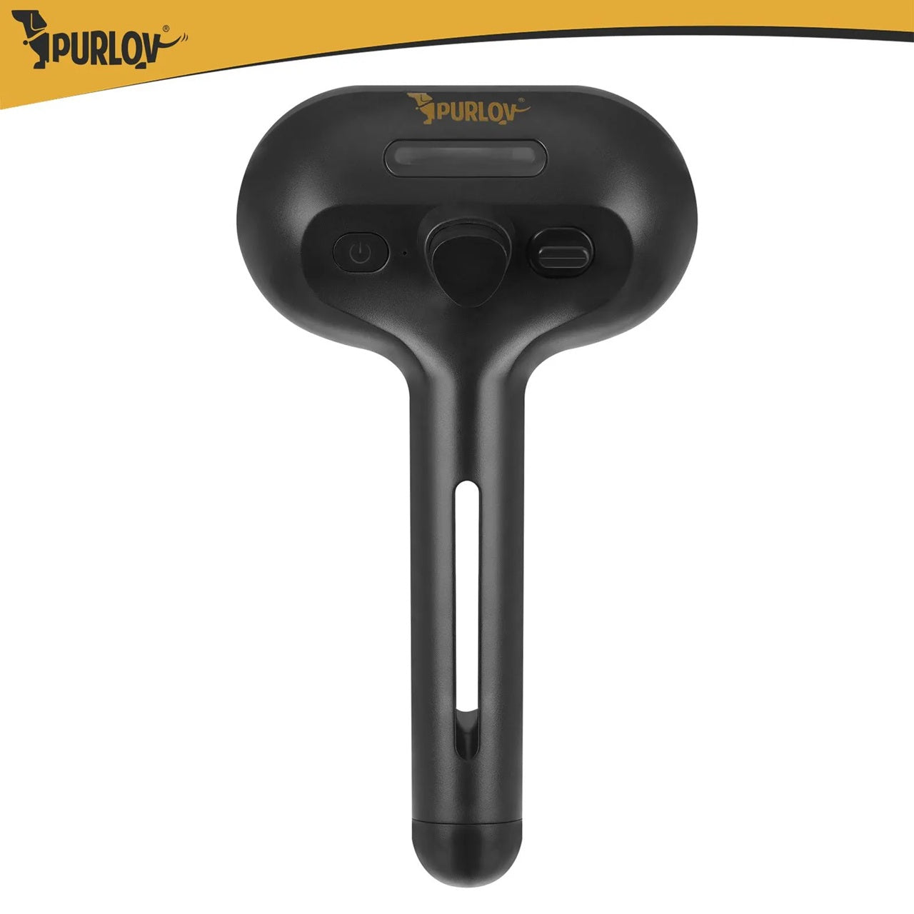 Електрическа парна четка за кучета и котки Purlov,  самопочистваща се, презареждаща се с USB