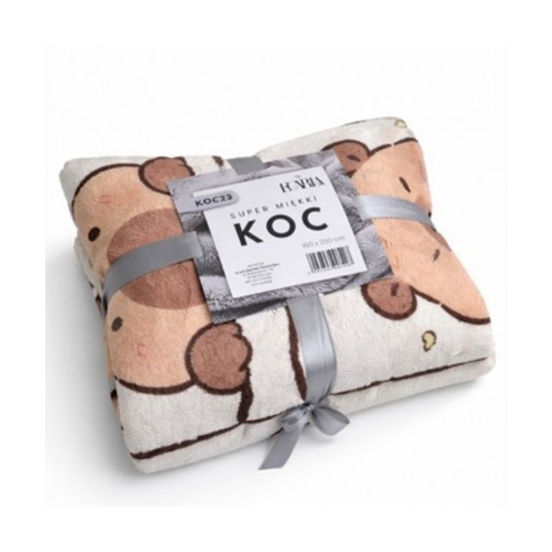 Плюшено одеяло Капибара / Capybara, 150/210 см