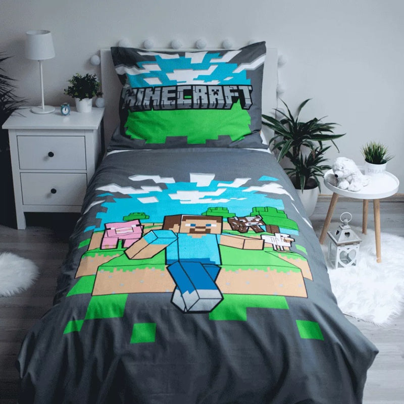 Спален комплект Minecraft, 100% памук, 2 части, 140x200 см