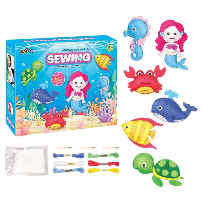 Креативна игра за шиене на морски животни Mermaid Sea World