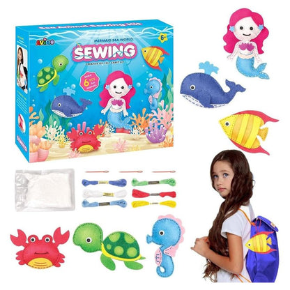 Креативна игра за шиене на морски животни Mermaid Sea World