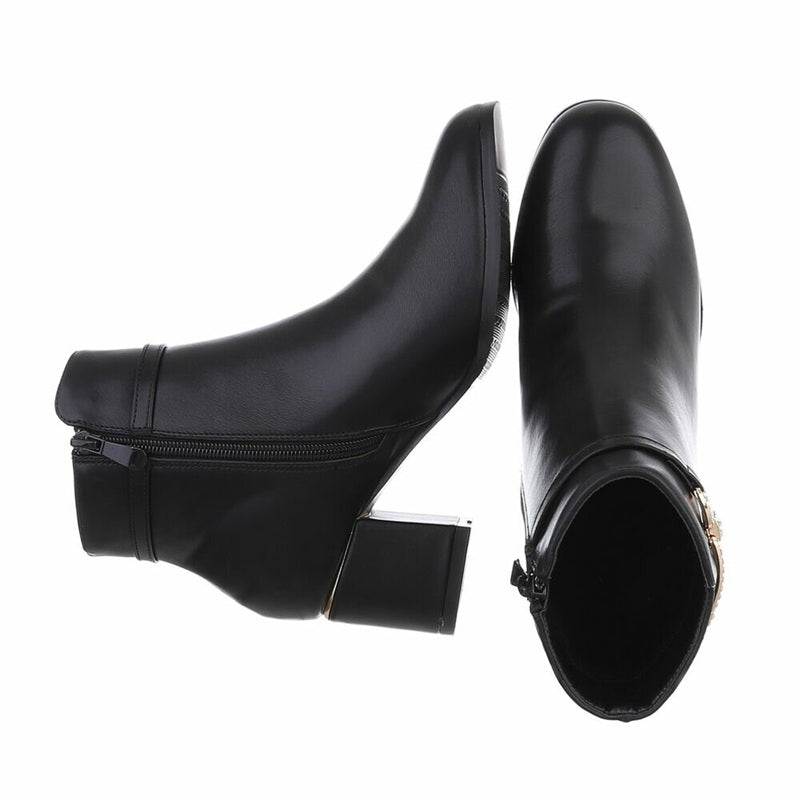 Дамски боти Varaga, еко кожа, черни