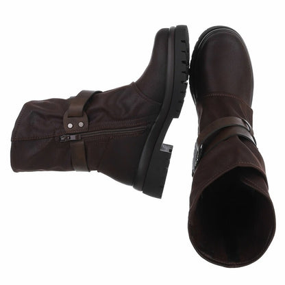 Дамски боти до глезена, Кафяви