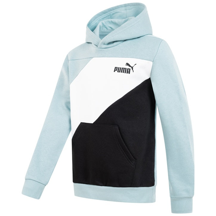 Детски суитчър с качулка PUMA POWER Colorblock, худи