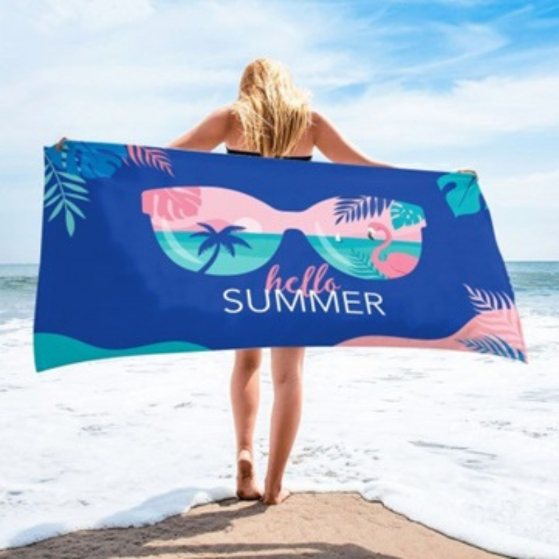 Плажна кърпа HELLO SUMMER 70х150см, fast dry