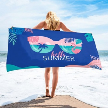Плажна кърпа HELLO SUMMER 70х150см, fast dry