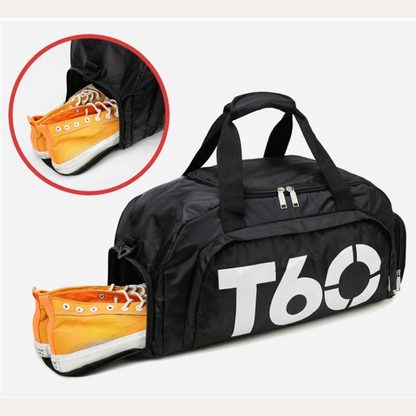 Спортен сак Т60, черен/бял