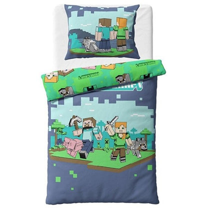 Спален комплект Minecraft, 100% памук, 2 части, 140x200 см