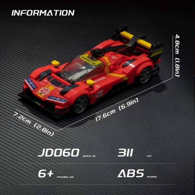 Комплект за изграждане на спортна кола, 311 части