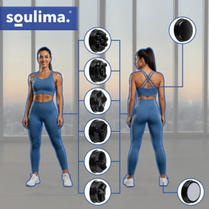 Масажор Soulima, 9 различни приставки, мултифункционален, инфрачервен