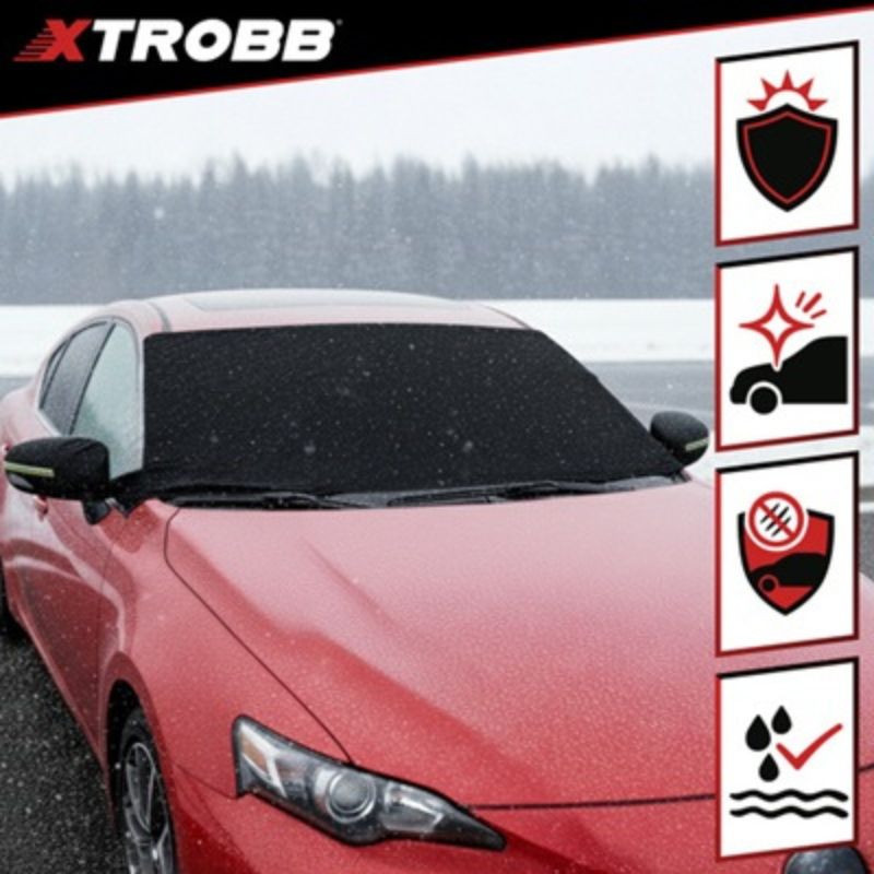 Покривало за предно стъкло на кола, XTROBB, 183x80 см, UV защита, против замръзване