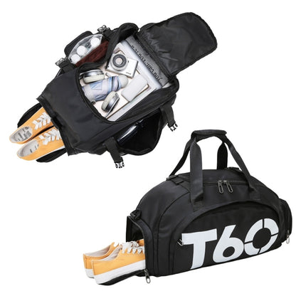 Спортен сак Т60, черен/бял