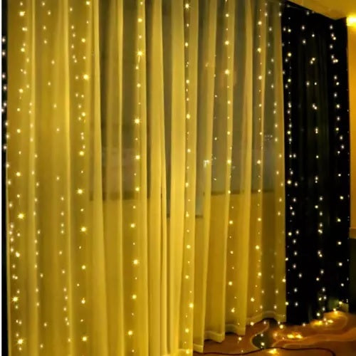Светлинна завеса 300 LED с USB, Коледна декорация, Украса
