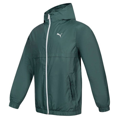 Мъжко яке PUMA Windbreaker, тъмно зелено