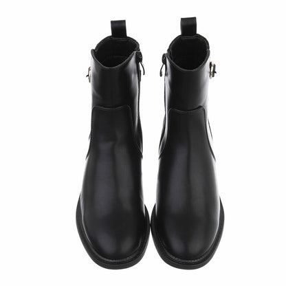 Дамски боти до глезена, еко кожа