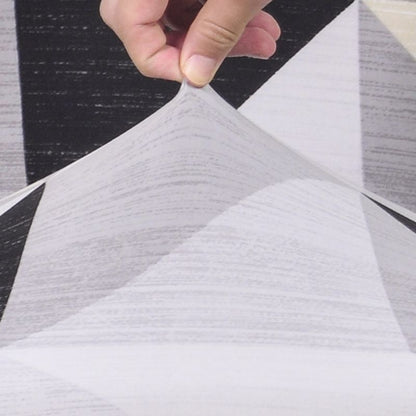 Калъф за ъглов диван, сив с триъгълници