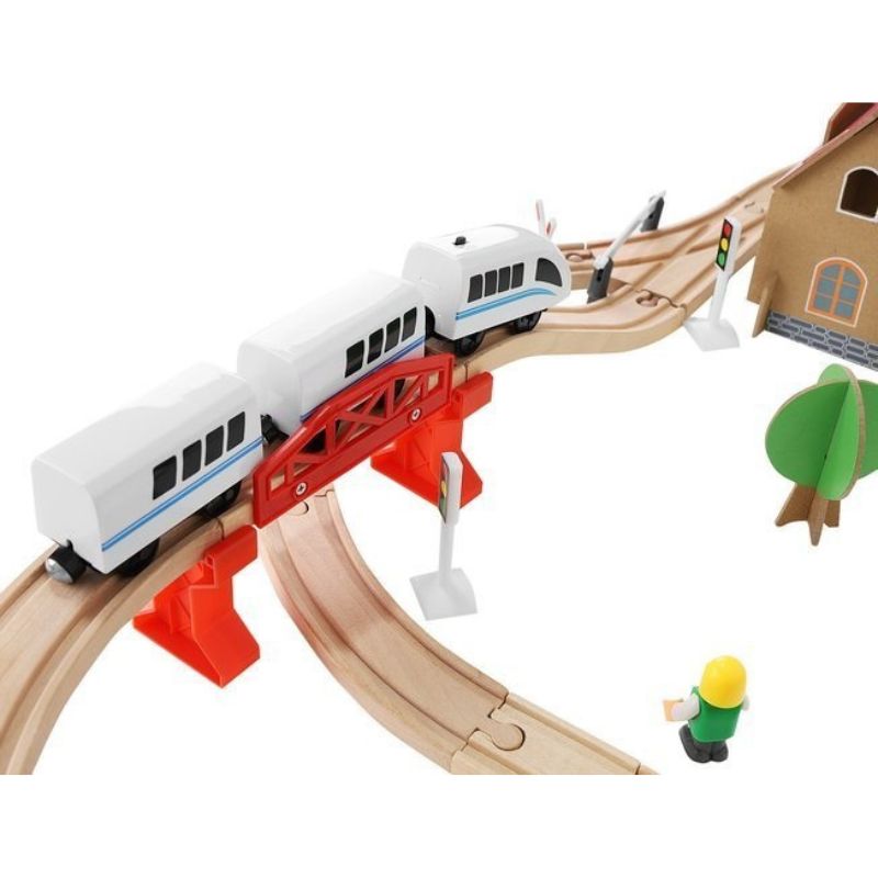 Дървена железница, 89 части, релси 4м