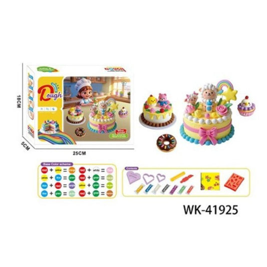 Комплект за моделиране, 6 цвята моделин, включени формички