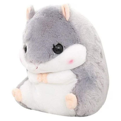 3 в 1 - Плюшена играчка Хамстер, възглавница и одеяло Kruzzel, сиво