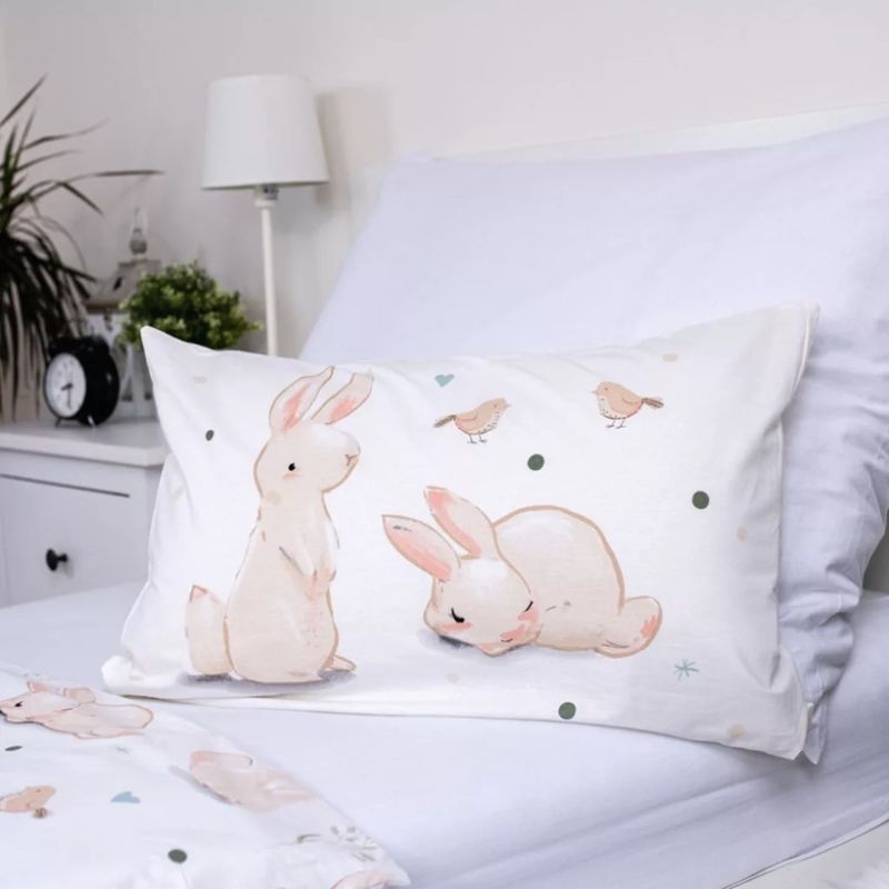 Детски спален комплект Bunny, 100 % памук, 2 части, 100x135 см