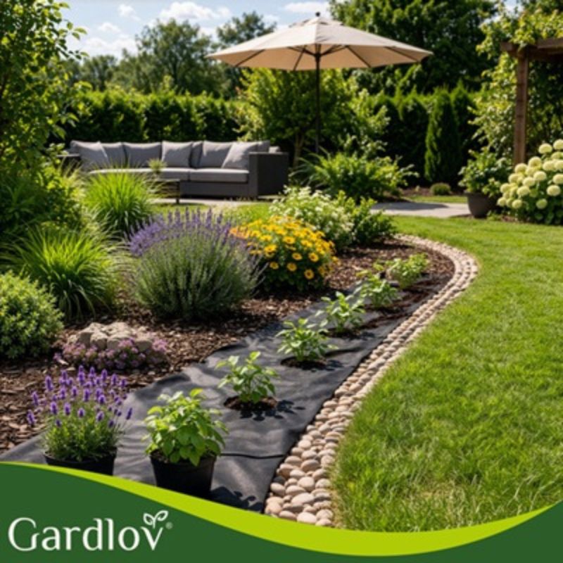 Черен агротекстил против плевели 1,6×20 м, 50 г/м² Gardlov