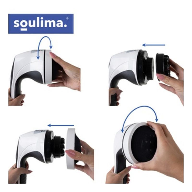 Масажор Soulima, 9 различни приставки, мултифункционален, инфрачервен