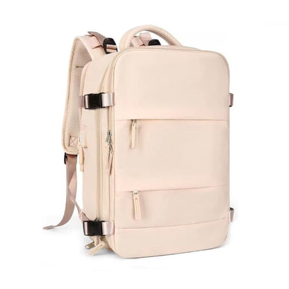 Раница за пътуване с отделение за лаптоп, 31х46х17 см, Бежова