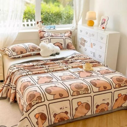 Плюшено одеяло Капибара / Capybara, 150/210 см