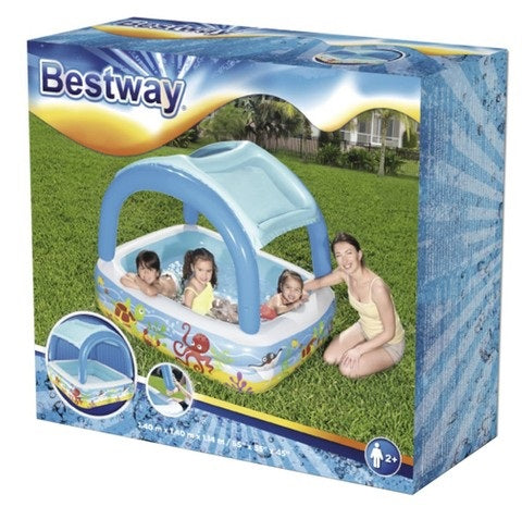 Детски басейн със сенник BESTWAY, 140х140х114 см