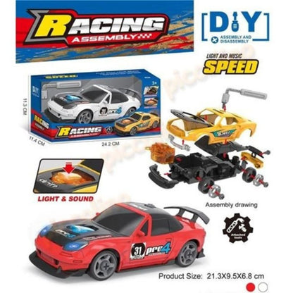 „Направи си сам“ състезателна кола (със звукови и светлинни ефекти)