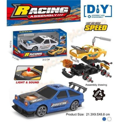 „Направи си сам“ състезателна кола (със звукови и светлинни ефекти)