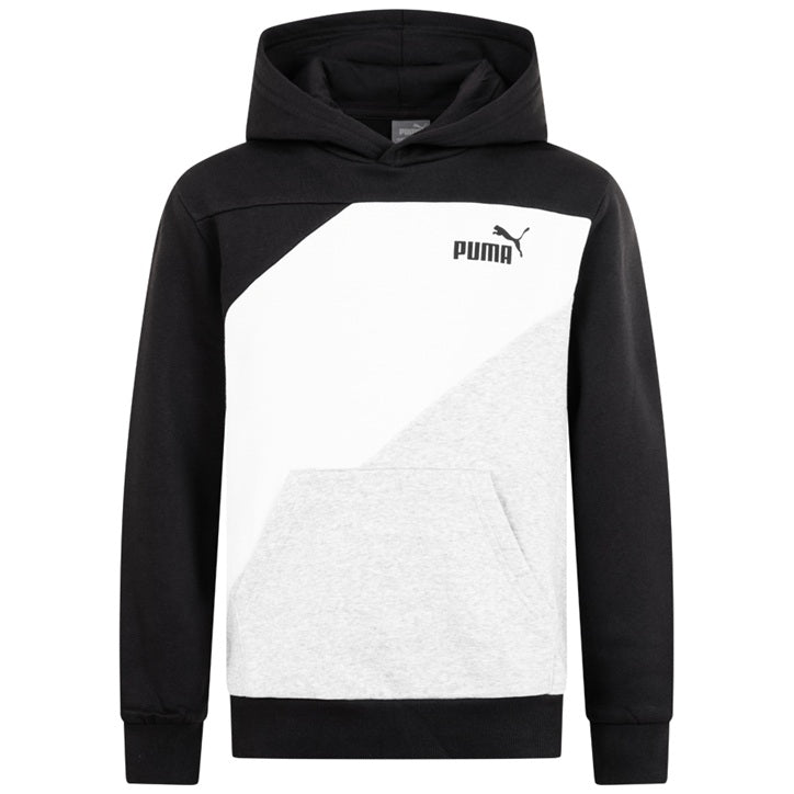 Детски суитчър с качулка PUMA POWER Colorblock, худи