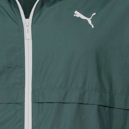 Мъжко яке PUMA Windbreaker, тъмно зелено
