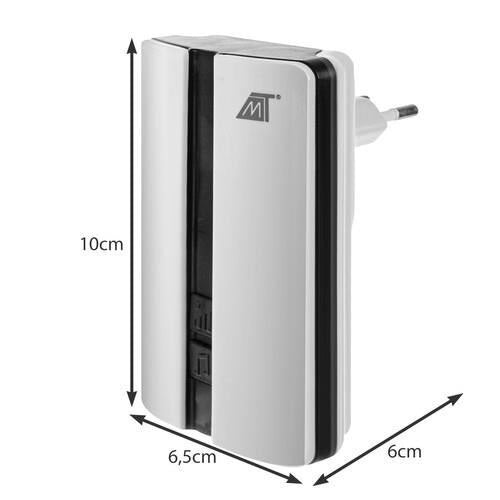 Водоустойчив безжичен звънец Malatec, бял