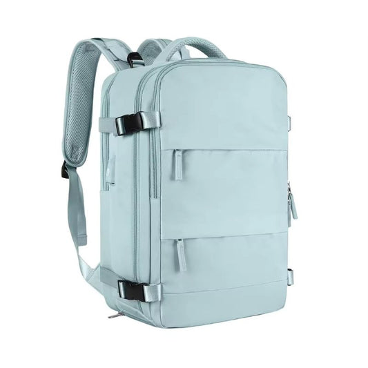 Раница за пътуване с отделение за лаптоп, 31х46х17 см, Светло синя