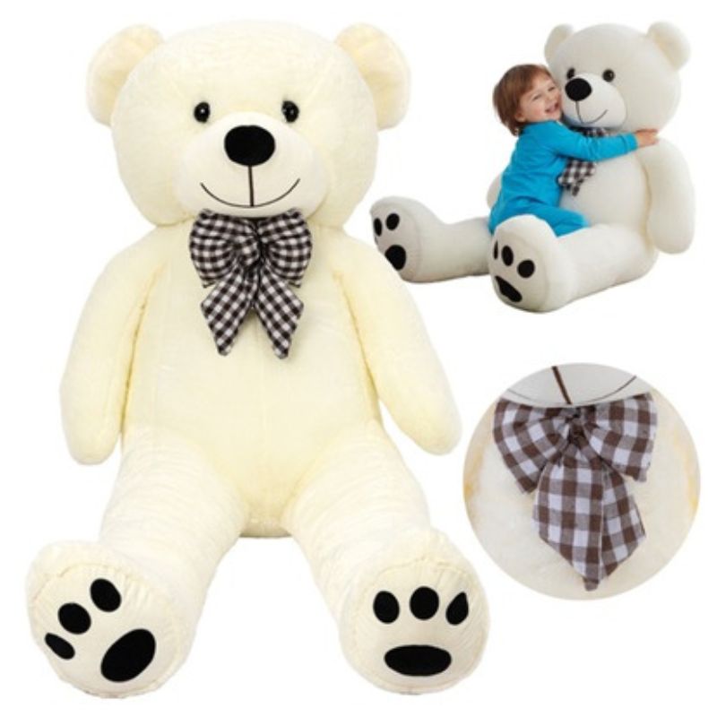Голяма плюшена играчка Мече KRUZZEL, 180 см, Екрю