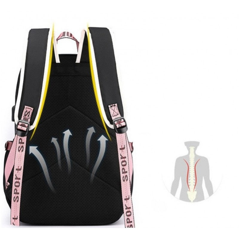 Раница с USB порт, размери 46x29x16